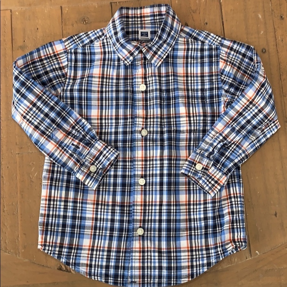 Janie and jack plaid button down